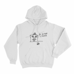 6 On Pump Unisex Hoodie White