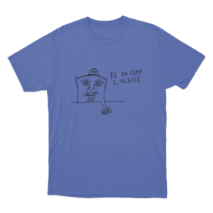 6 On Pump Unisex T Shirt Blue