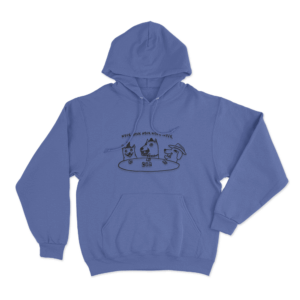 Nyuk Nyuk Unisex Hoodie Blue