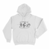 Nyuk Nyuk Unisex Hoodie White