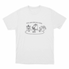 Nyuk Nyuk Unisex T Shirt White